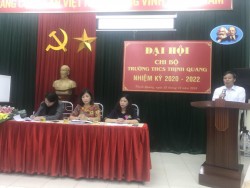 Đại hội Chi bộ trường THCS Thịnh Quang nhiệm kỳ 2020 - 2022  thành công tốt đẹp
