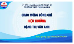 Trường THCS Thịnh Quang chính thức đón hiệu trưởng mới.