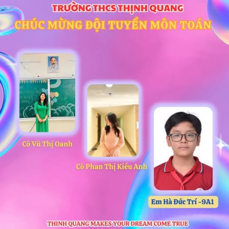 TIN VUI TỪ KỲ THI HỌC SINH GIỎI CÁC MÔN VĂN HOA LỚP 9 CẤP QUẬN