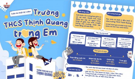 PHÁT ĐỘNG CUỘC THI THIẾT KẾ VIDEO “TRƯỜNG THCS THỊNH QUANG TRONG EM”