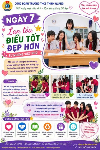 MỖI NGÀY MỘT VIỆC NHỎ - LAN TỎA GIÁ TRỊ TỐT ĐẸP